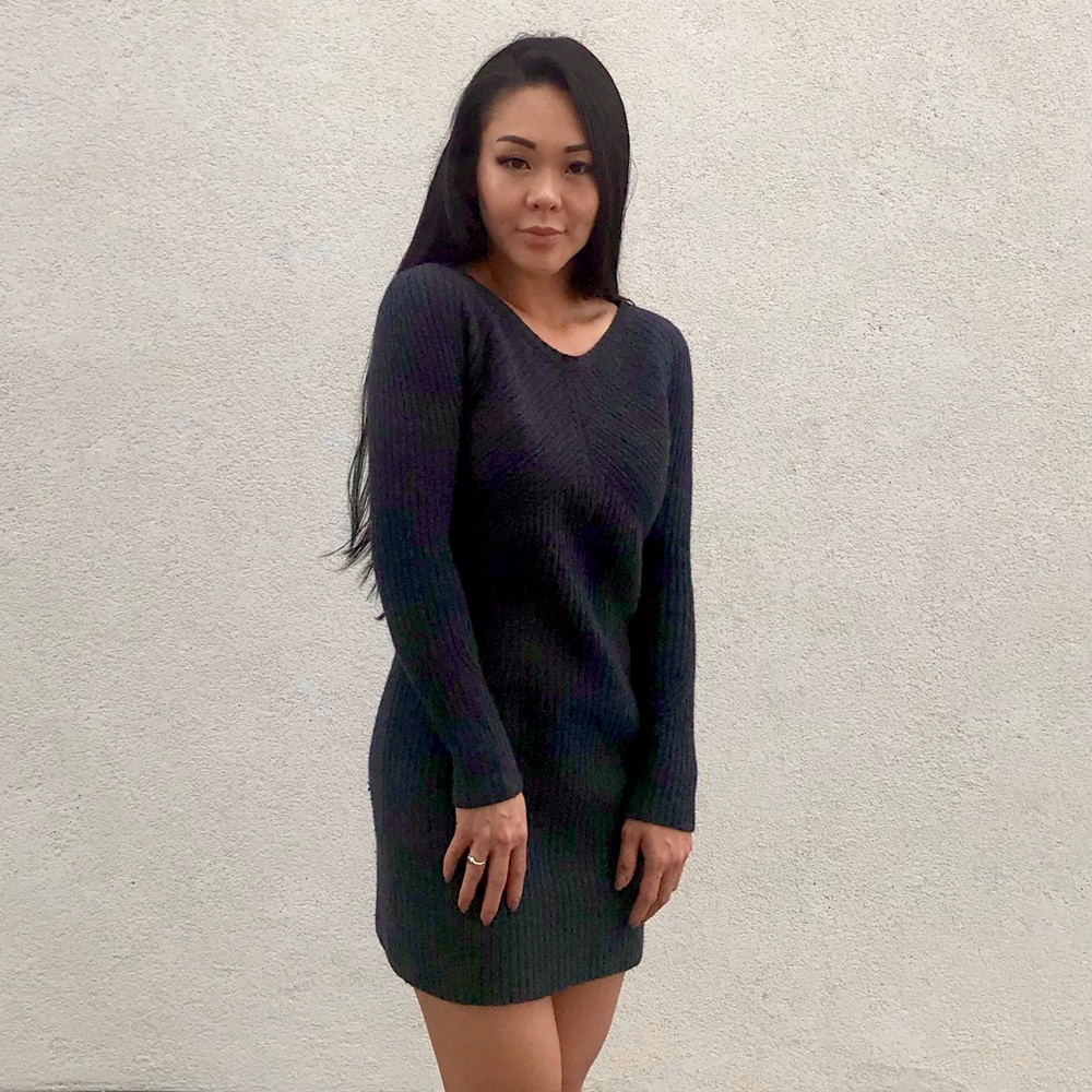 Rag & Bone Gray Wool Sweater Dress / Tunic XS